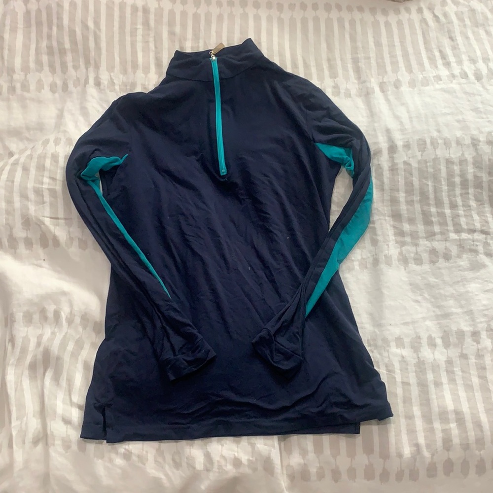 The Tailored Sportsman Blue Fitted Long Sleeve Sun Shirt